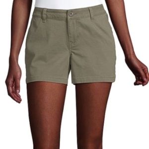 a.n.a Twill Army Green Shorts